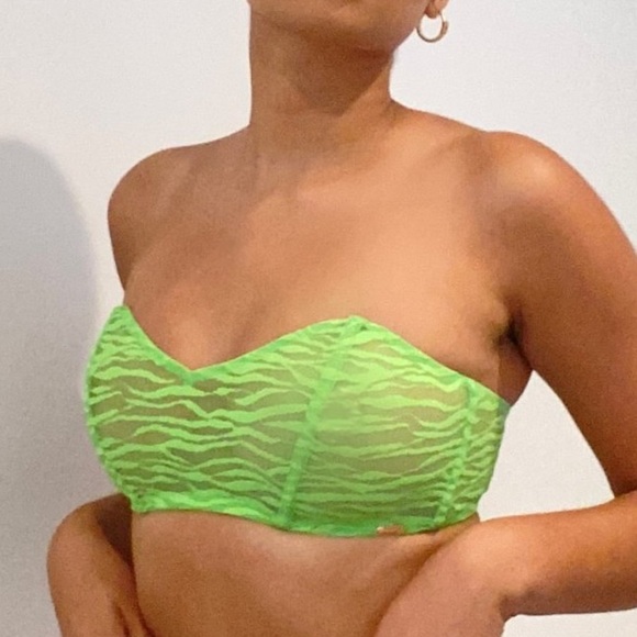 NWT Savage x Fenty All Over Me Lace Bandeau Bralette 1X - Picture 1 of 4